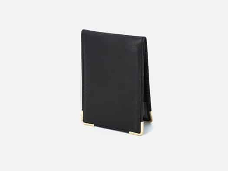 CARTERA PORTA PLACA CON ESQUINERA METÁLICA