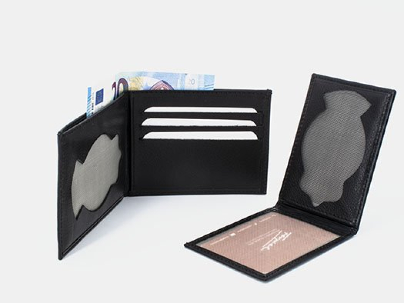 Cartera porta placa doble